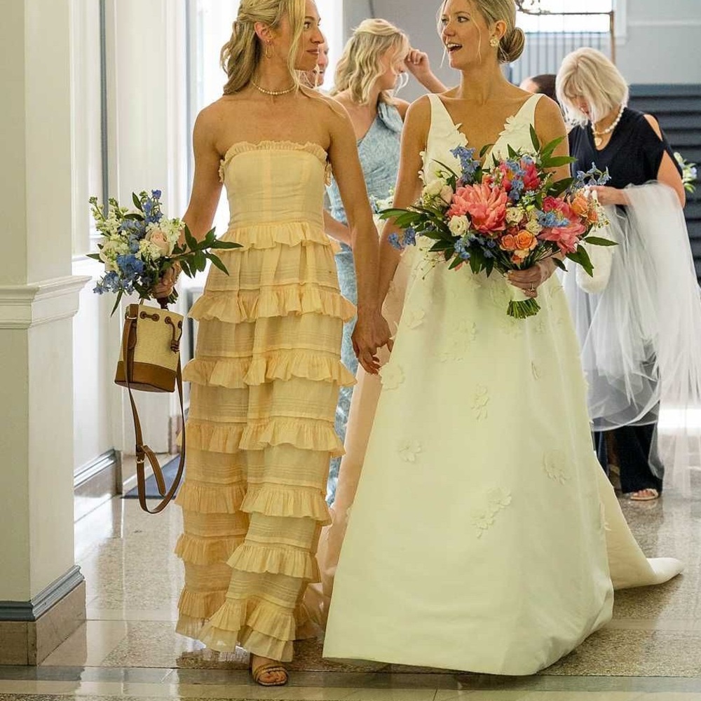 Doen Operetta Pale Yellow Maxi Ruffle - XS
